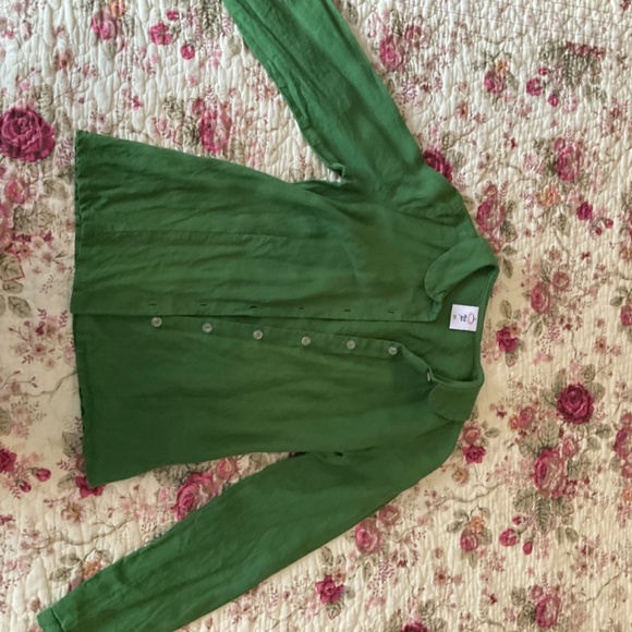 Son de Flor classic shirt in spring green, size XS - Picture 2 of 3